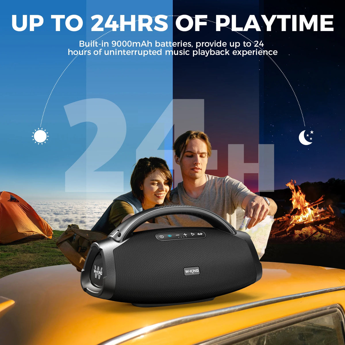 W-KING X20 200 Watt Portable Bluetooth Speaker With Powerful Bass