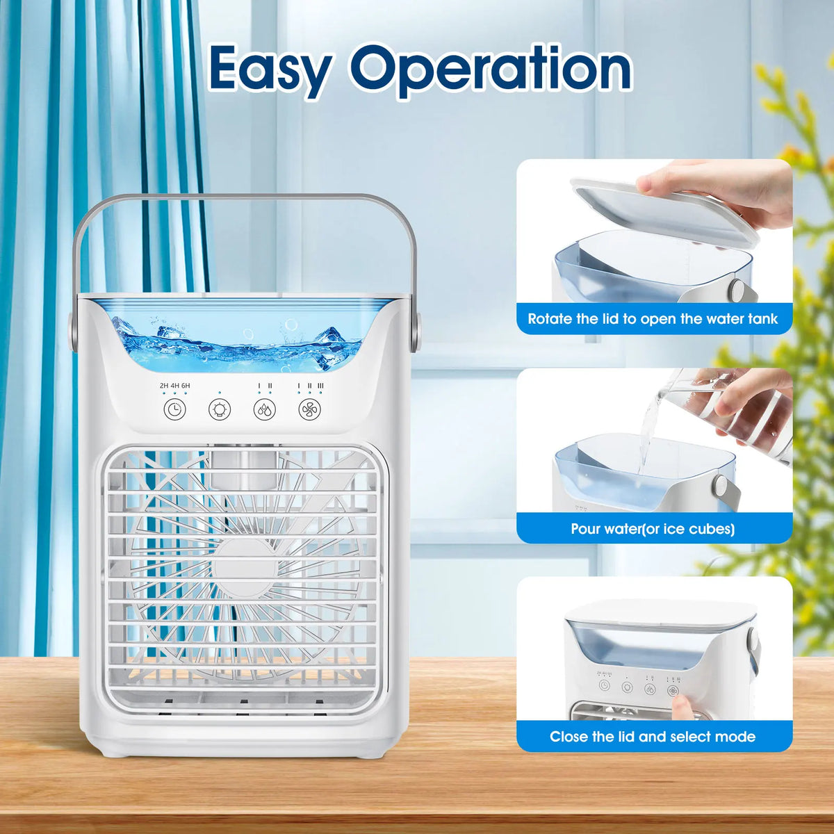 Afdeal Portable Desktop Humidifier Cooling Fan For Home Use