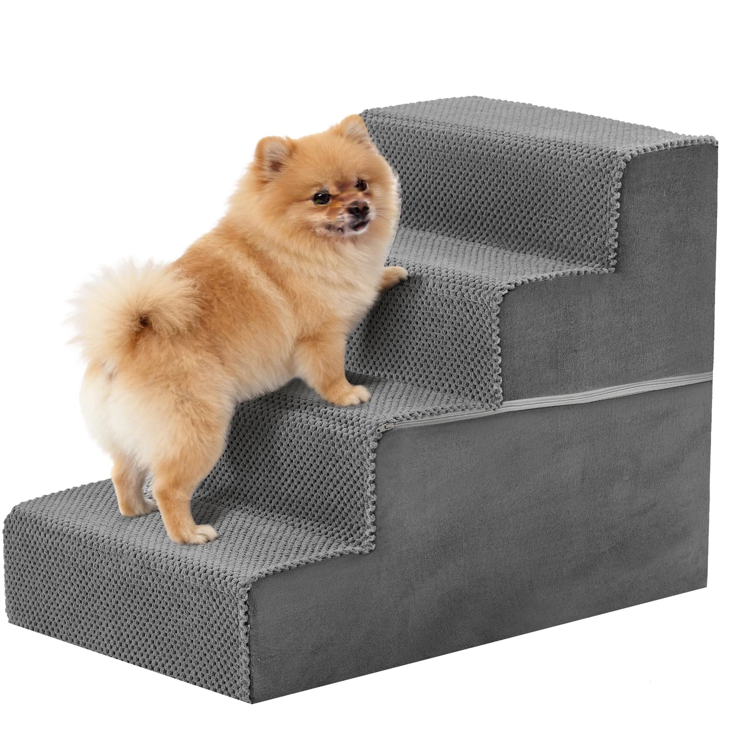 Jhk Curved Foam Pet Dog Stairs Ramp For Indoor Climbing