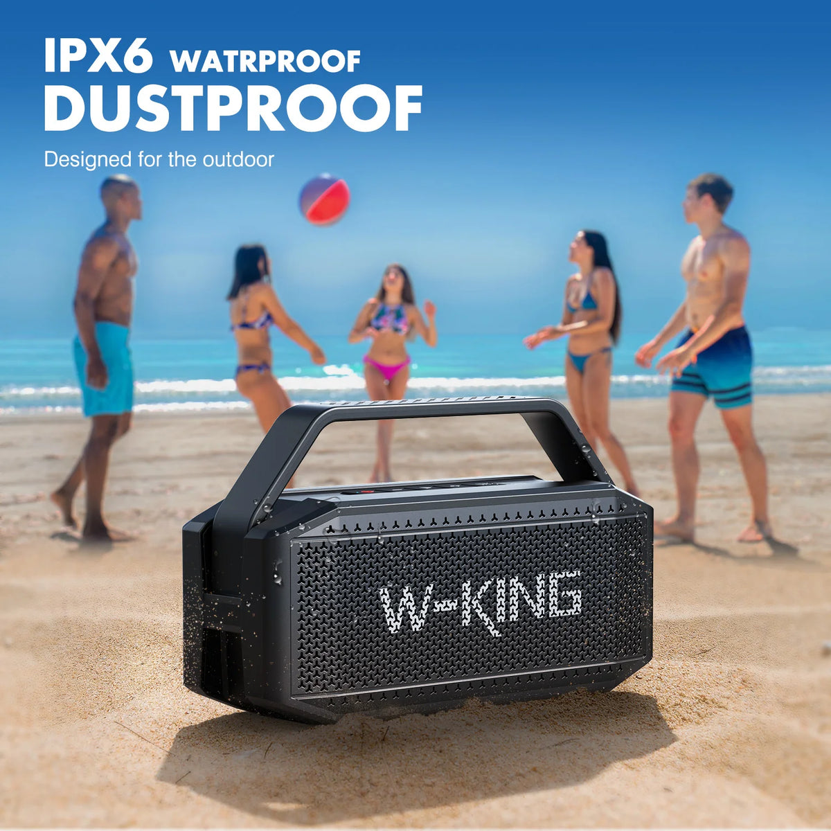 W-KING Portable Bluetooth Speaker With Deep Bass And Waterproof Design