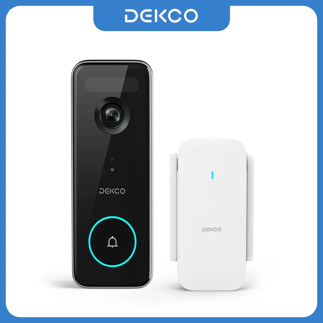 Dekco 5MP WiFi Video Doorbell Featuring Motion Detection And Audio