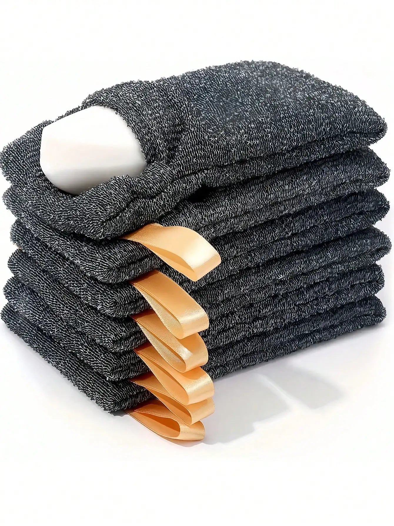Exfoliating Mesh Soap Bags With Loofah And Hanging Cord