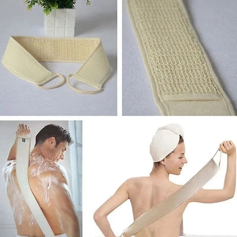 Premium Cotton Hemp Bath Massaging Glove For Exfoliating Shower Cleanser