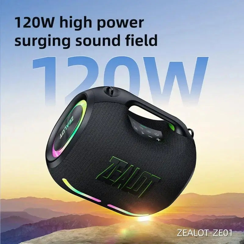 Zealot 120W Wireless Bluetooth Speaker With Waterproof Portable Power Bank