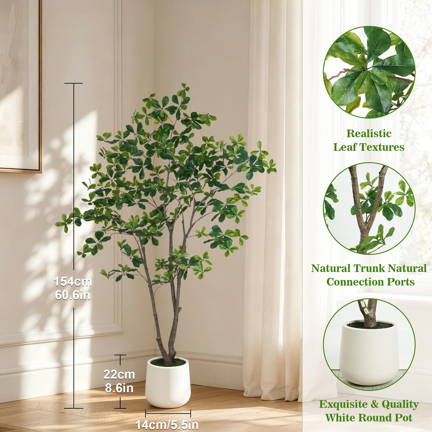Olitree Faux Olive Eucalyptus Indoor Floor Tree In Pot