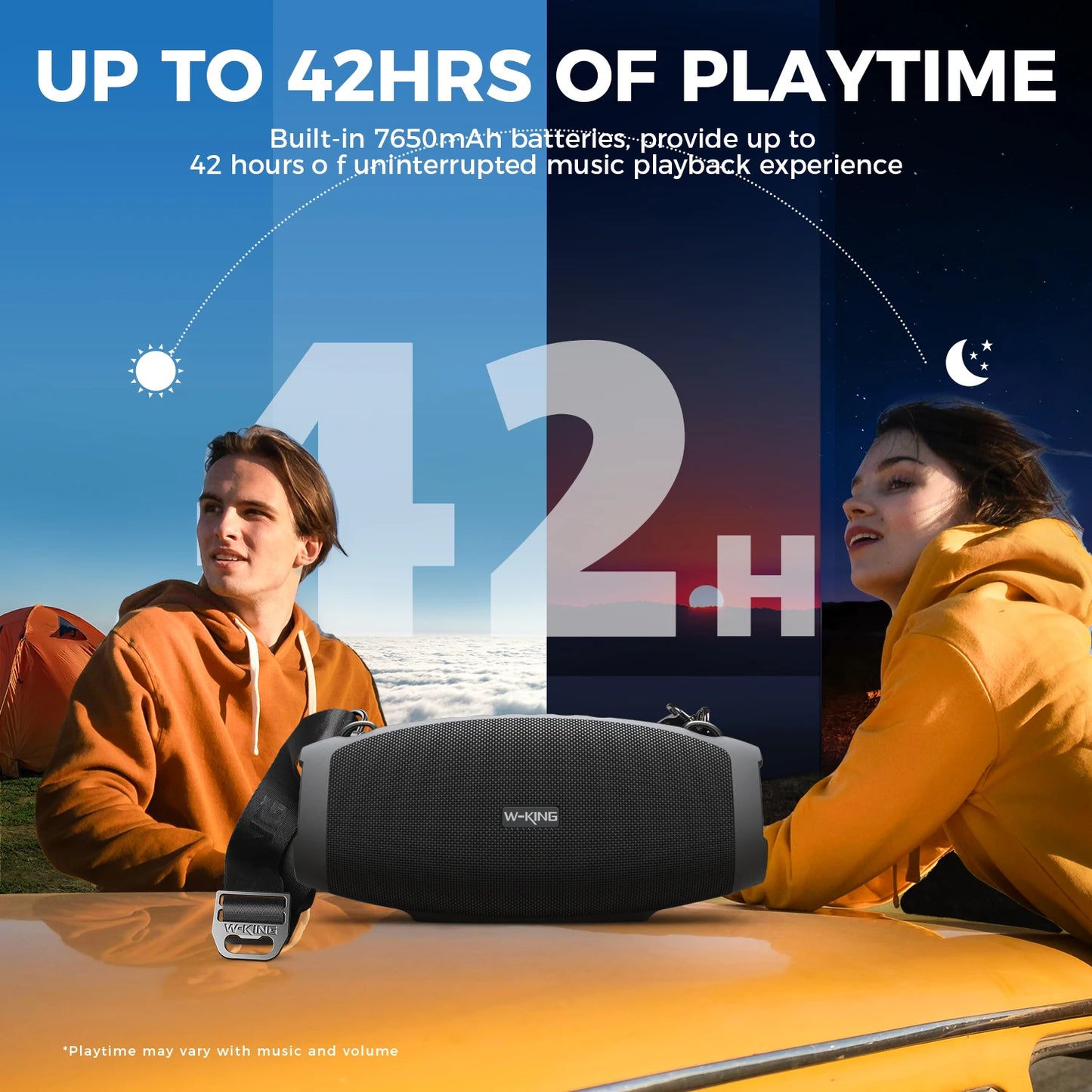 W-King X10 Portable Bluetooth Speaker With Deep Bass Technology