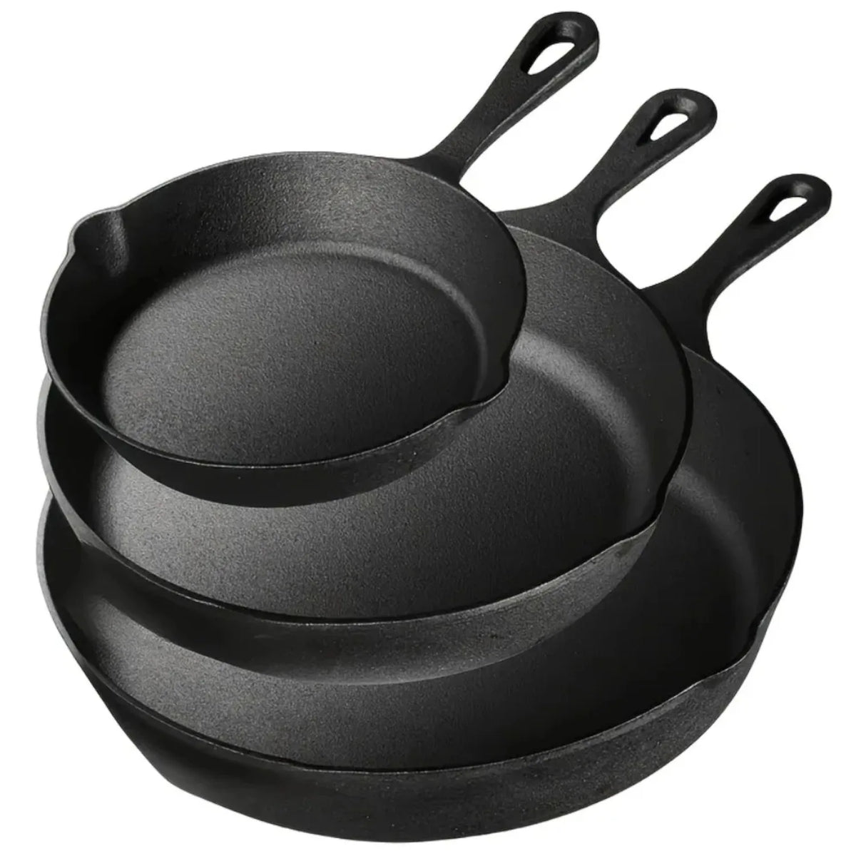 Novelty Moon Stainless Steel Skillet Set 3 Piece Cookware Kitchen