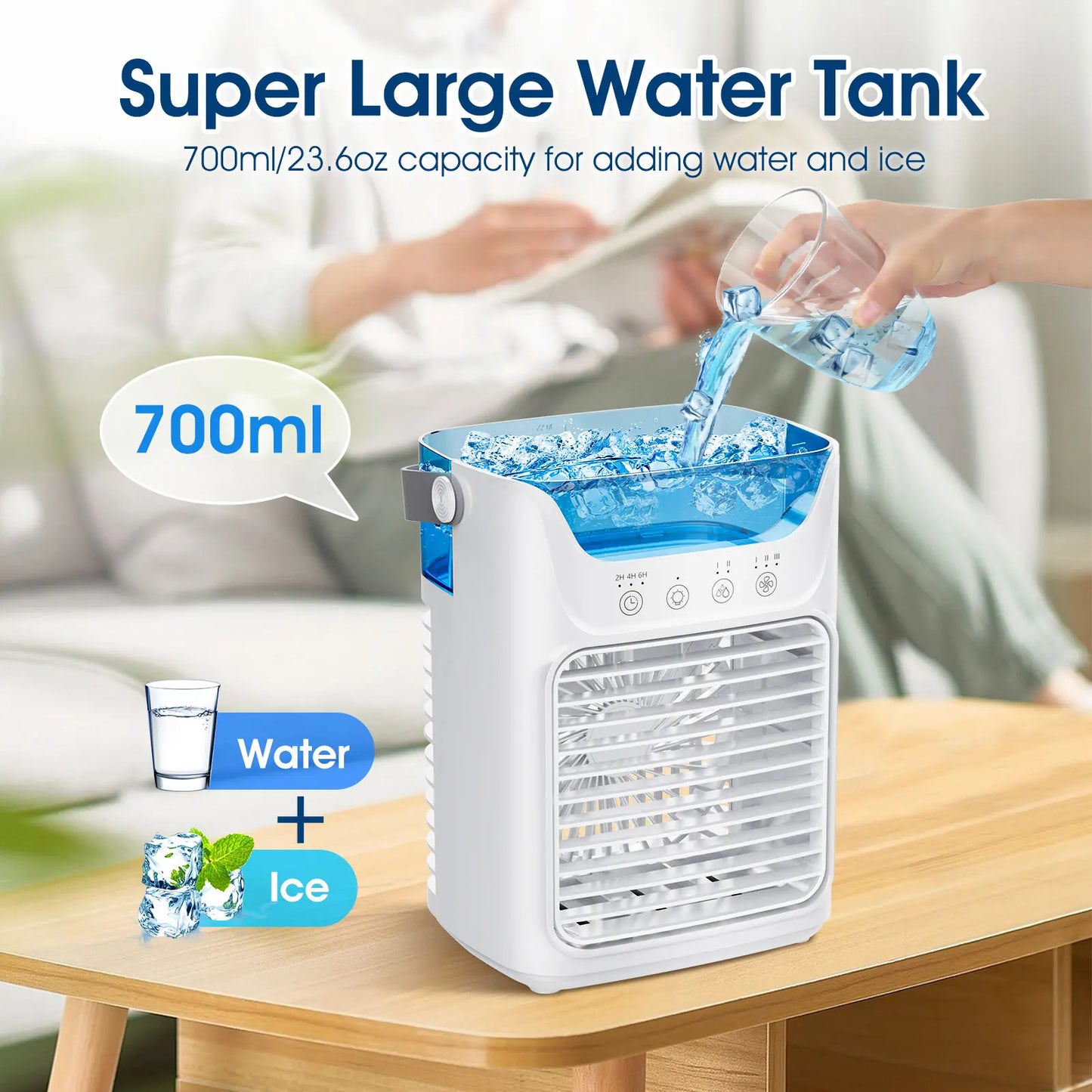 Afdeal Portable Desktop Humidifier Cooling Fan For Home Use