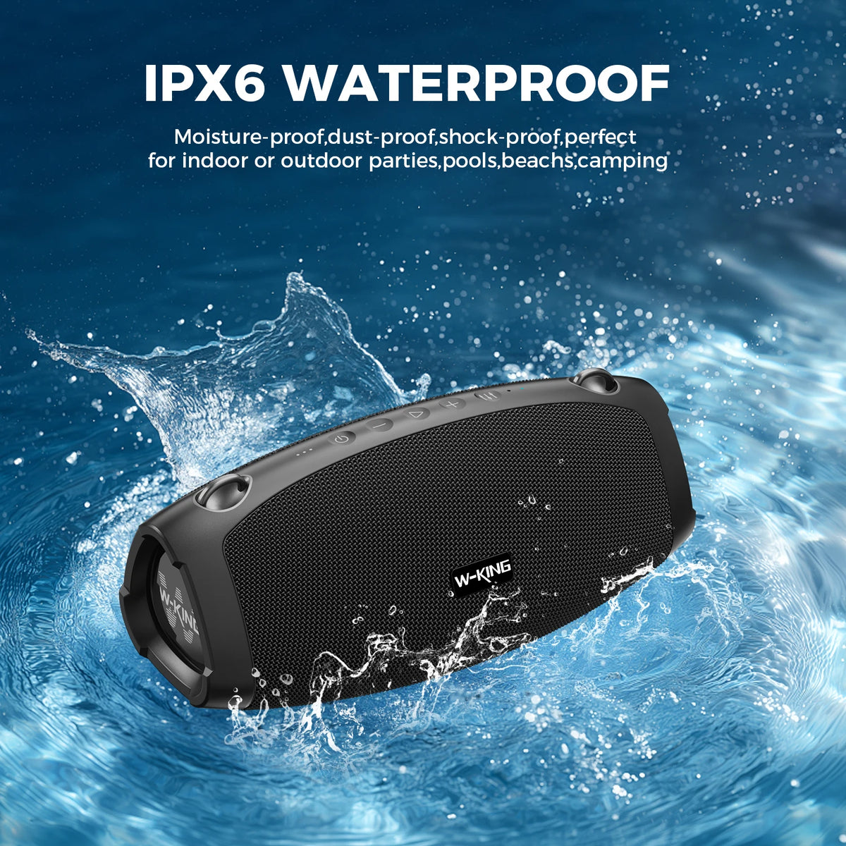 W-King X10 Portable Bluetooth Speaker With Deep Bass Technology