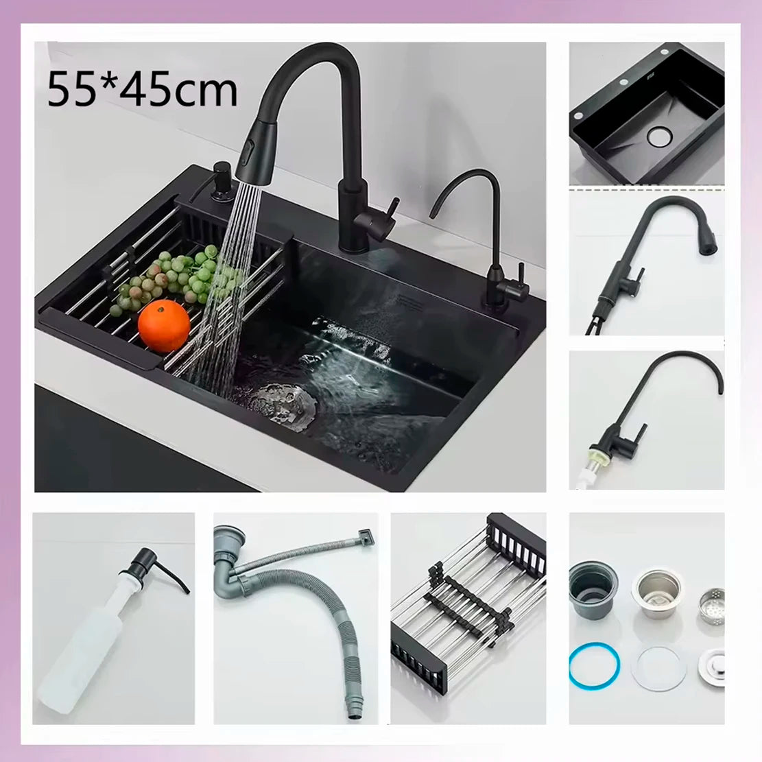 Suguword 304 Stainless Steel Kitchen Faucet With Dispenser