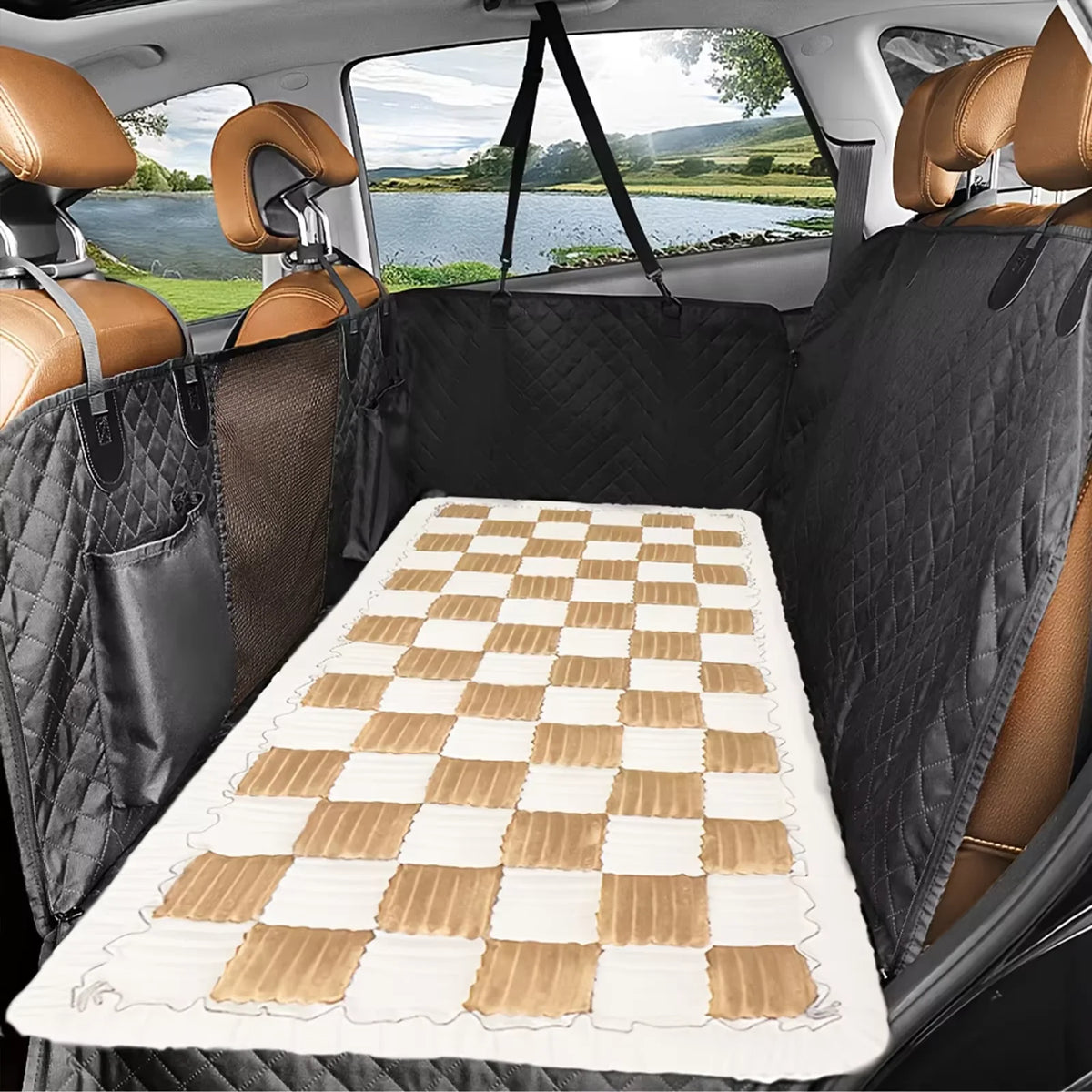 Waterproof Coral Fleece Dog Mat And Anti Slip Cushion Cover