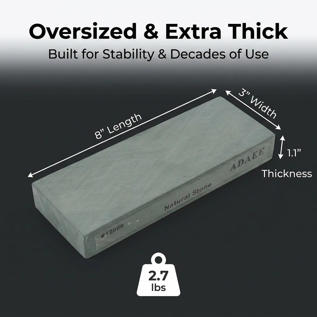 ADAEE Natural 12000 Grit Whetstone Sharpening Stone For Kitchen Knives