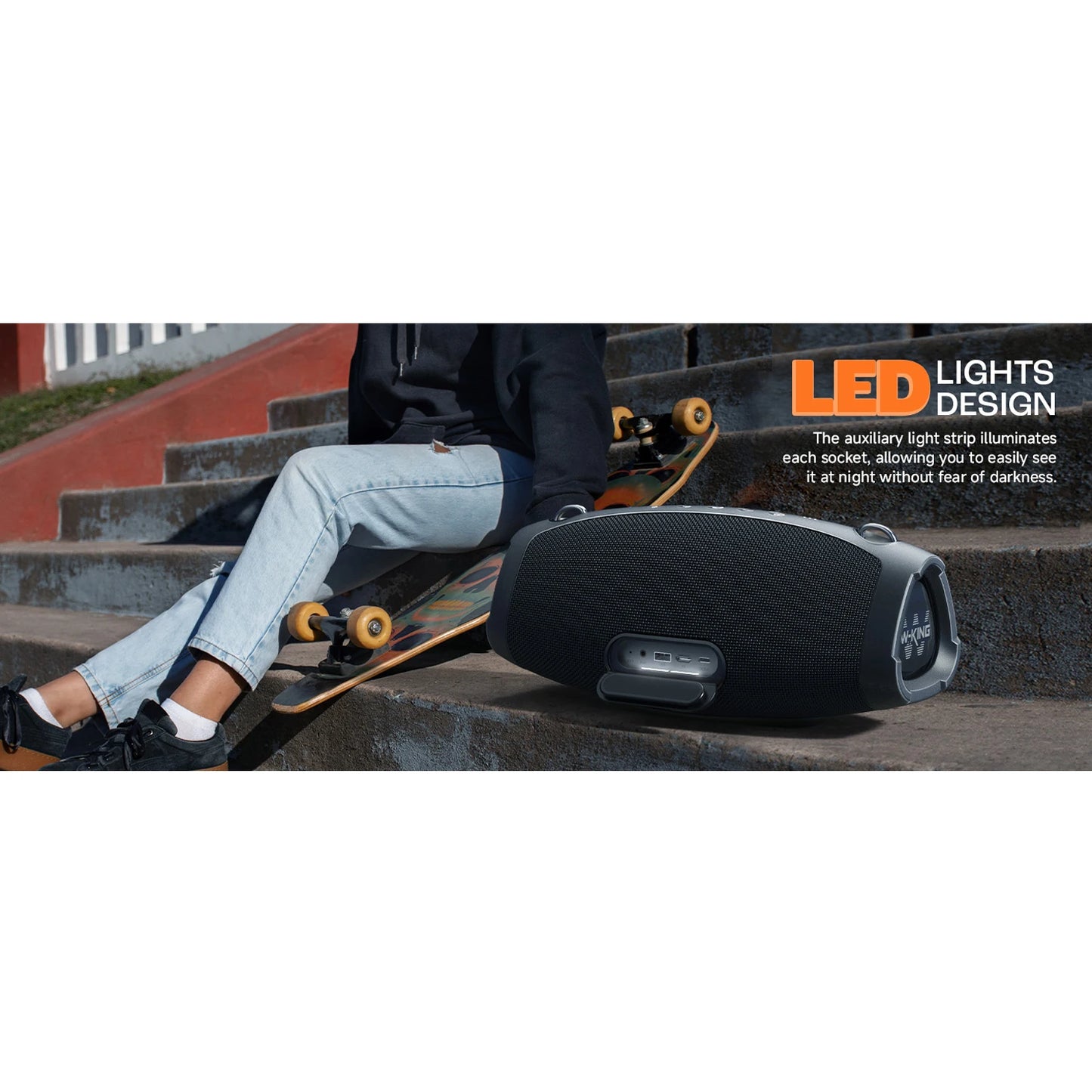 W-King X10 Portable Bluetooth Speaker With Deep Bass Technology