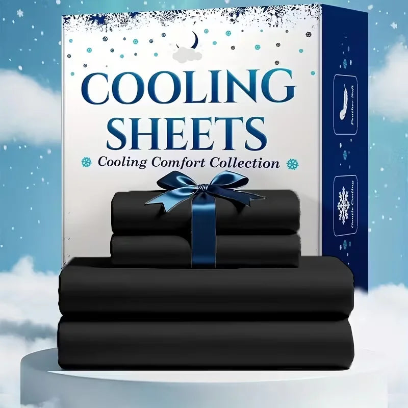Bamboo Viscose Cooling Bed Sheet Set Breathable And Comfortable