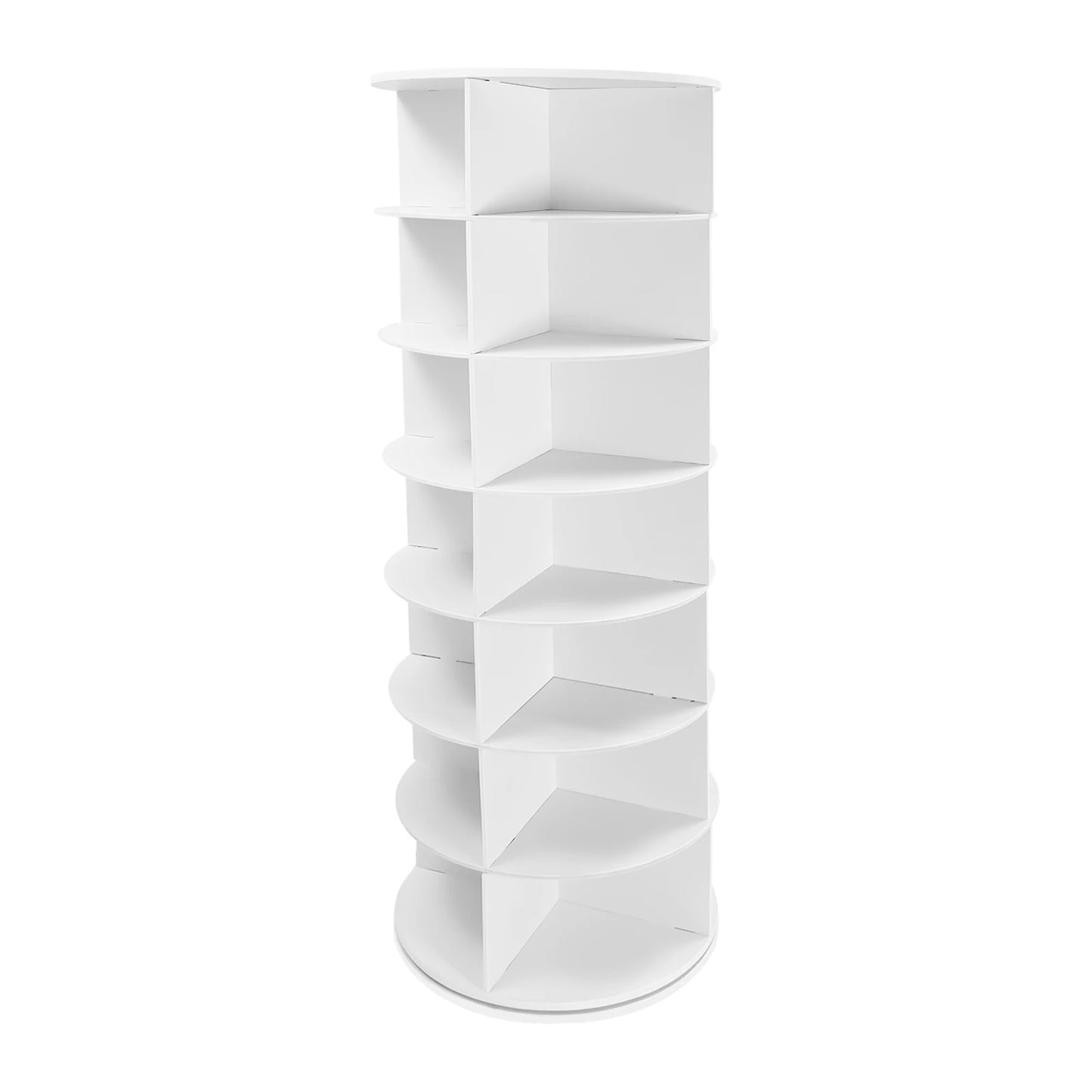 Rotating Multi Tier PVC Shoe Rack Space Saving Organizer