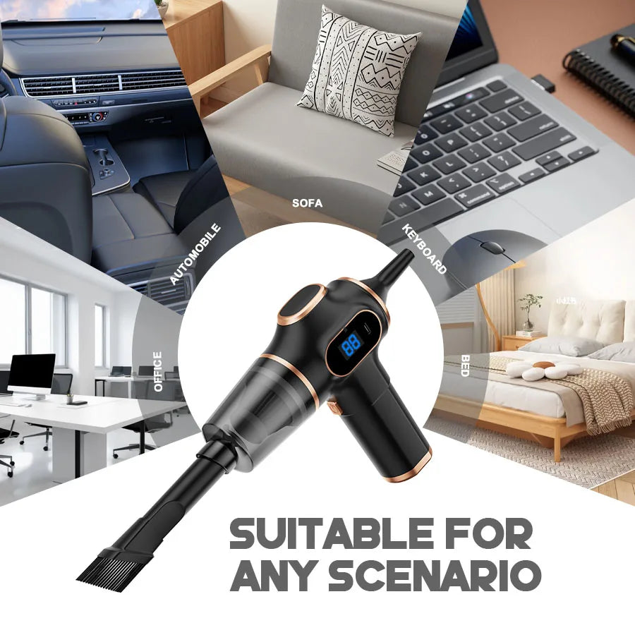Portable Cordless Mini Vacuum Cleaner For Car And Home Use