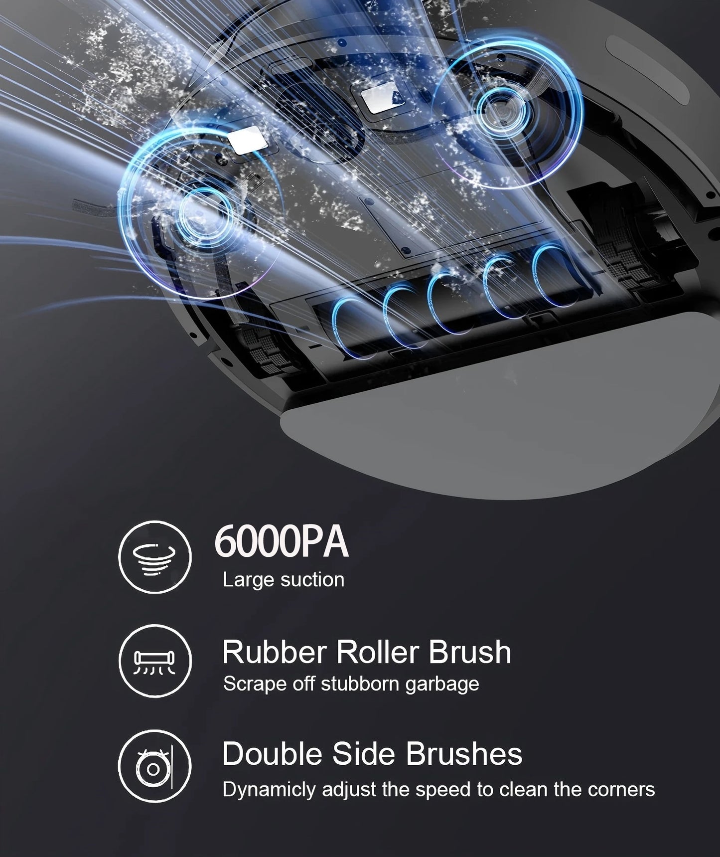 Boaimore Smart Mapping Robot Vacuum and Mop With Self Charging