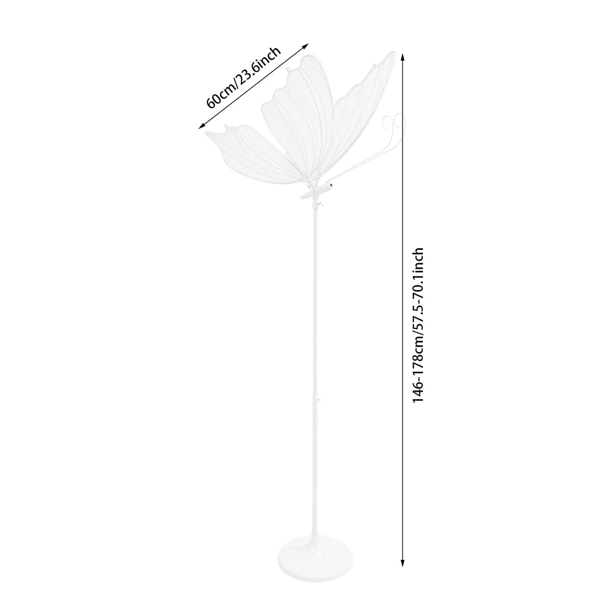 Elegant Butterfly Floor Lamp Offering Soft Ambient LED Lighting