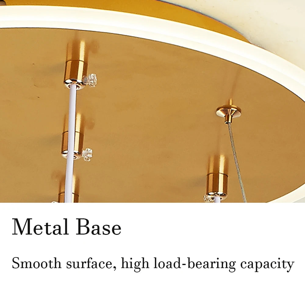 Four Sphere Led Pendant Light With Remote Control And Dimmable