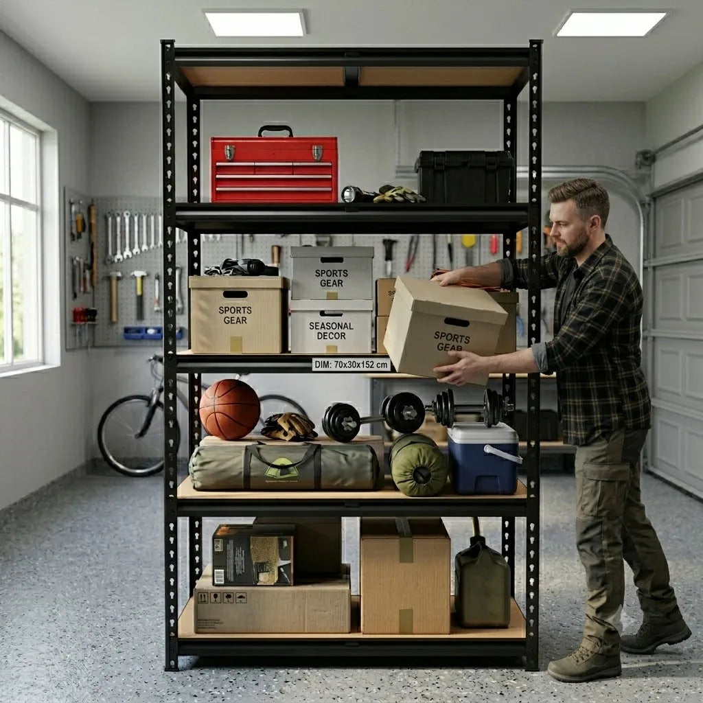 Heavy Duty Garage Shelving Unit Metal Storage Rack System