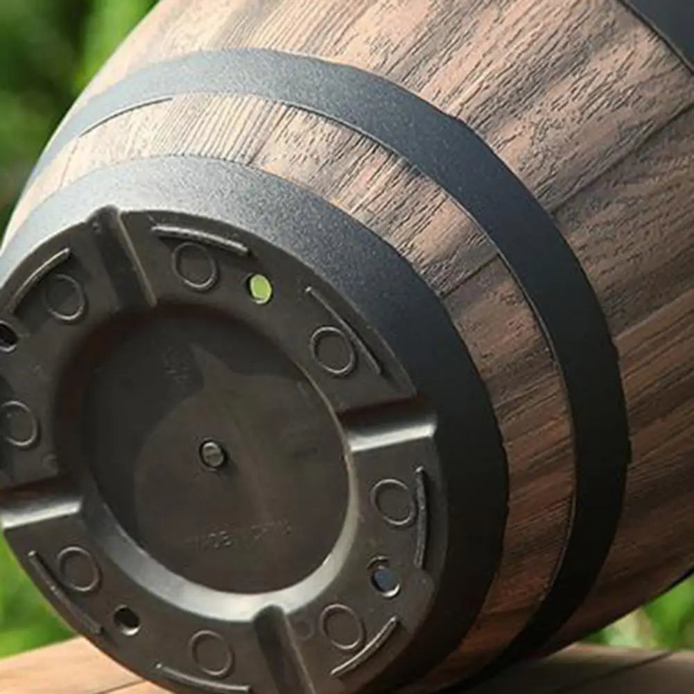 Rustic Farmhouse Whiskey Barrel Planter Pot With Drainage Holes