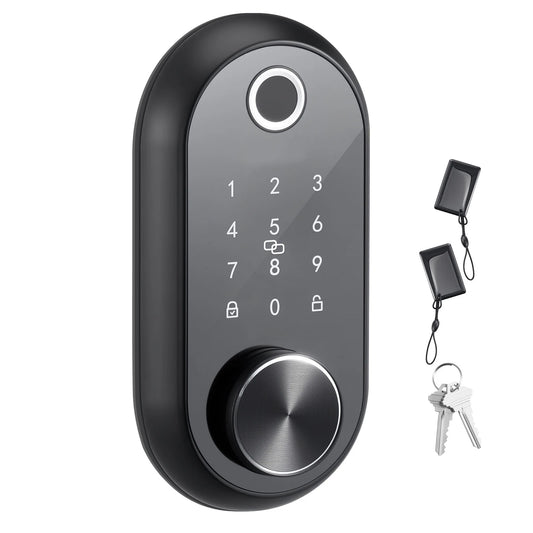 SucceBuy Fingerprint Touchscreen Electronic Door Lock With Auto Locking