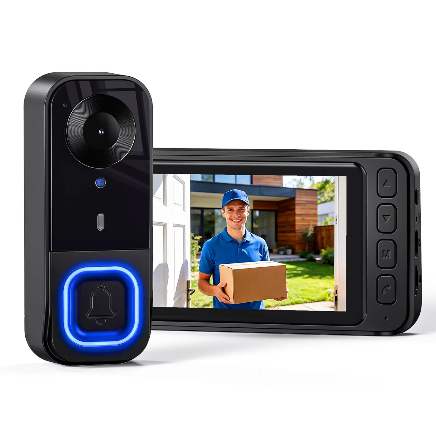 Wireless Video Doorbell With Two Way Audio And Night Vision