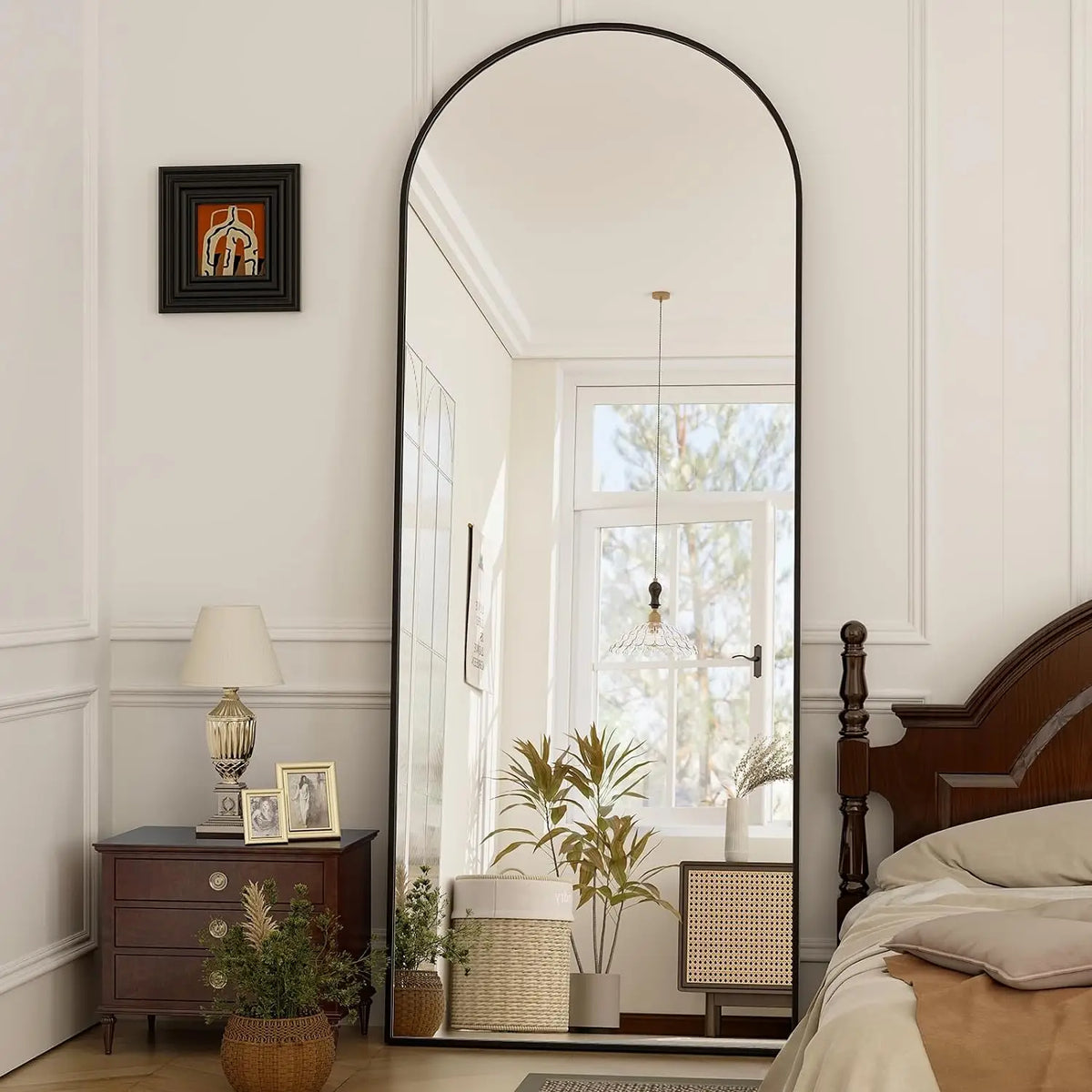 Beautypeak Arched Full Length Mirror With Aluminum Frame
