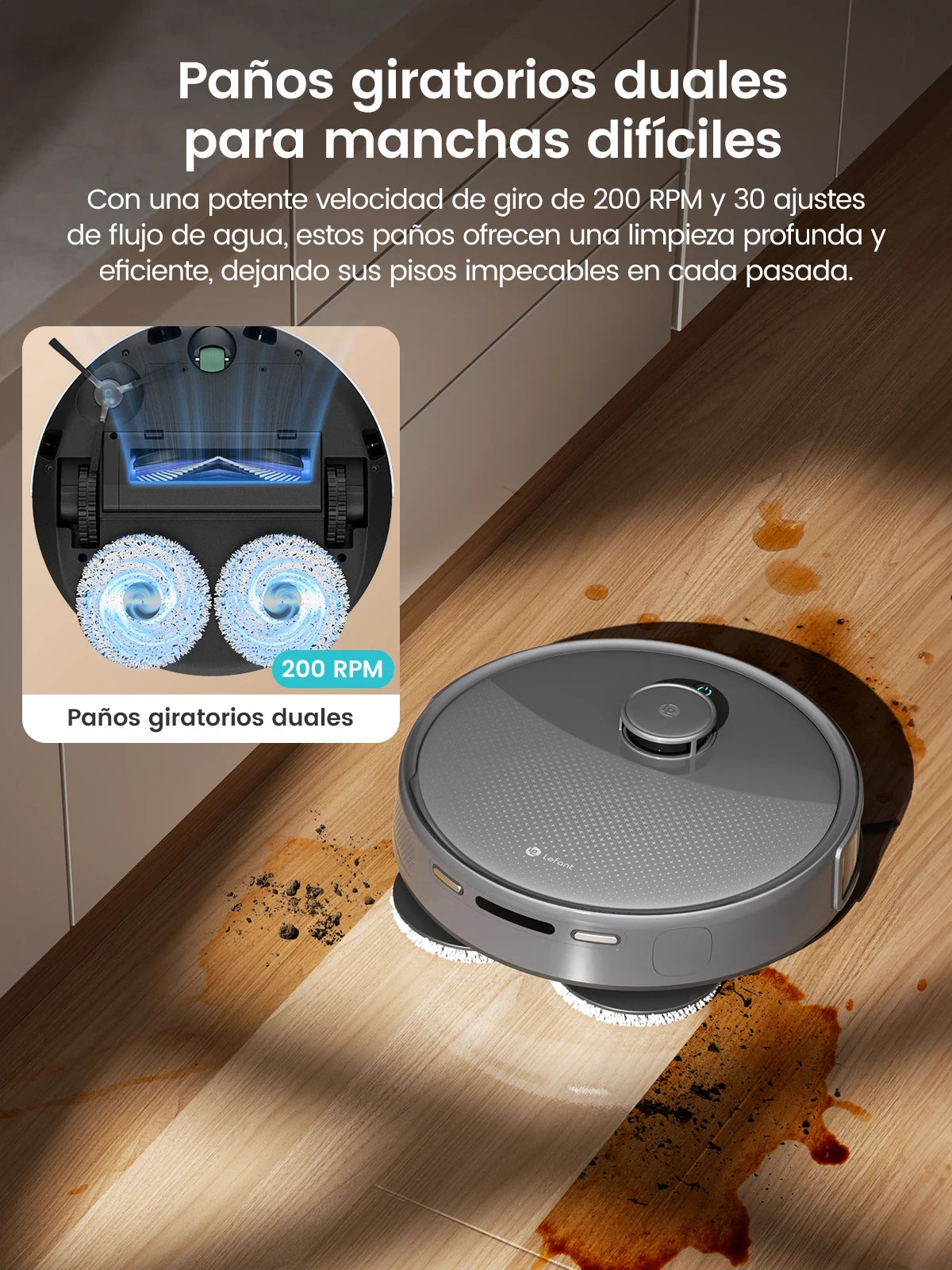 Lefant M3 Max Robot Vacuum And Mop With Powerful Suction