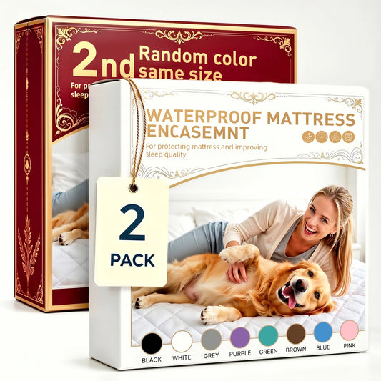 Quilted Waterproof Bamboo Fiber Mattress Cover With Stain Resistance