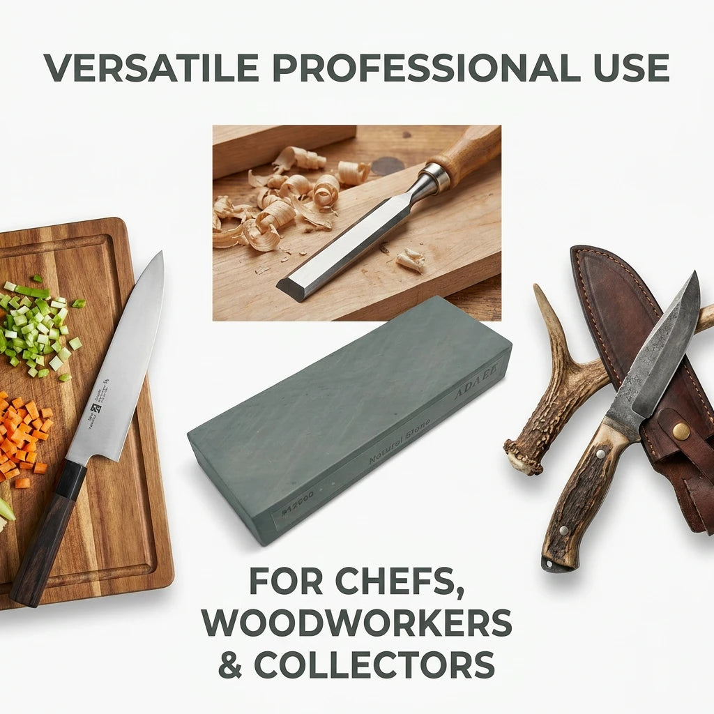 ADAEE Natural 12000 Grit Whetstone Sharpening Stone For Kitchen Knives