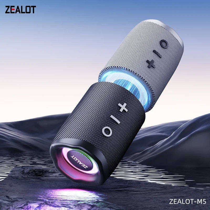 Zealot M5 Magnetic Bluetooth Speaker Power Bank and RGB Lights