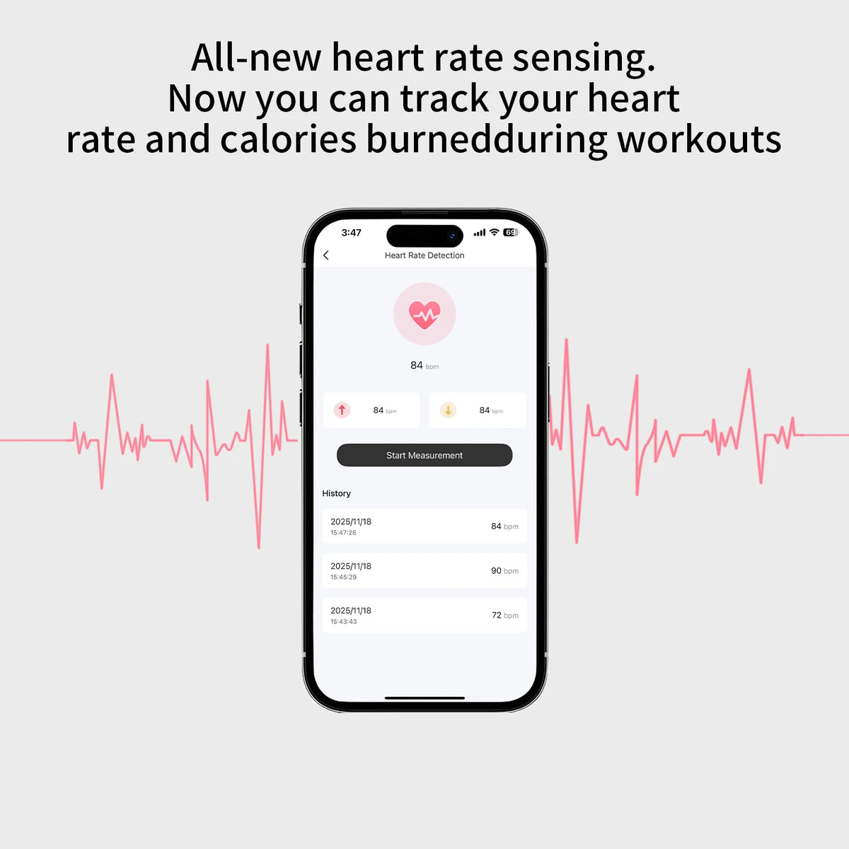 ZZLOVE Wireless Earbuds With Active Noise Cancellation And Heart Rate Monitor