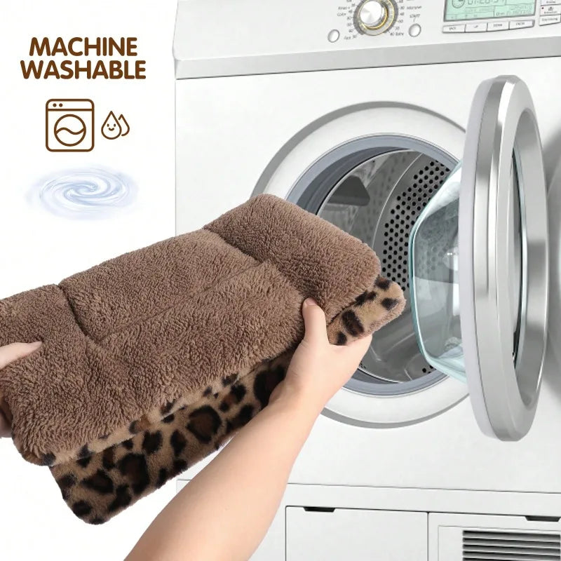 Reversible Plush Pet Mat For Dogs And Cats Machine Washable