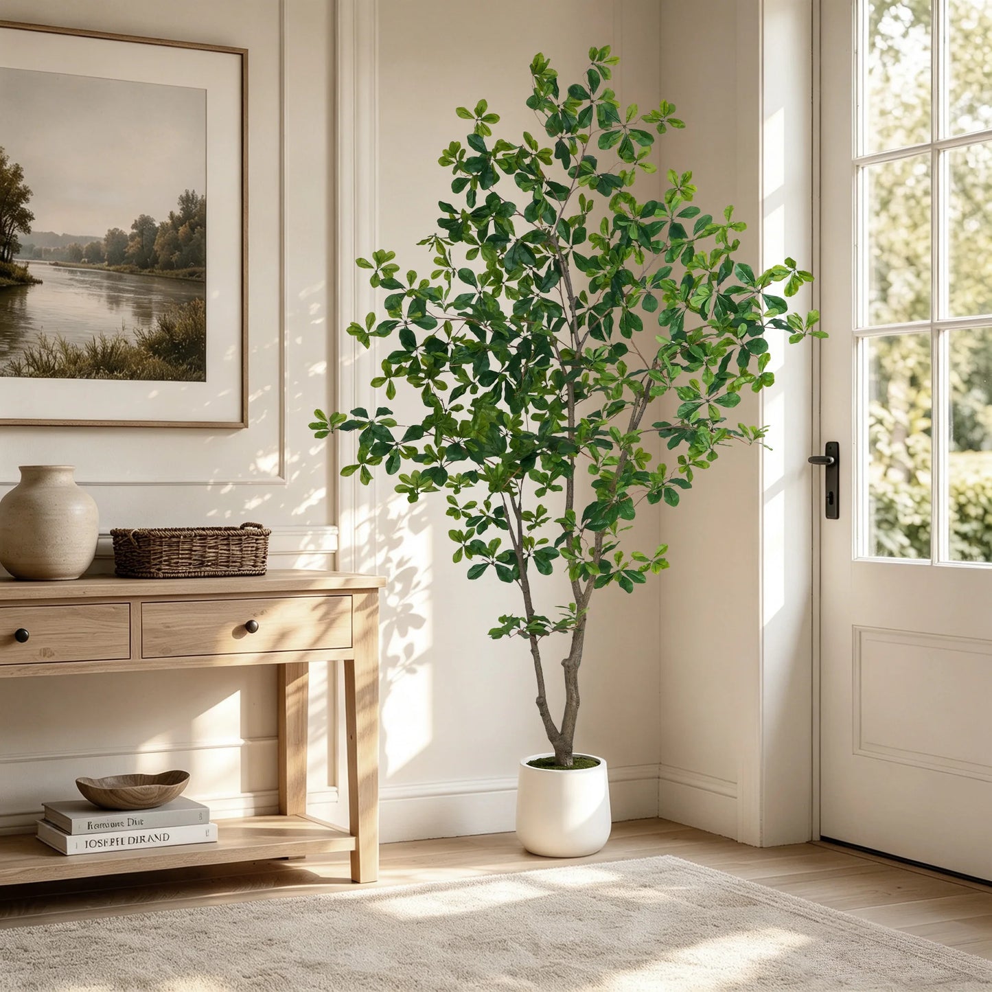 Olitree Faux Olive Eucalyptus Indoor Floor Tree In Pot