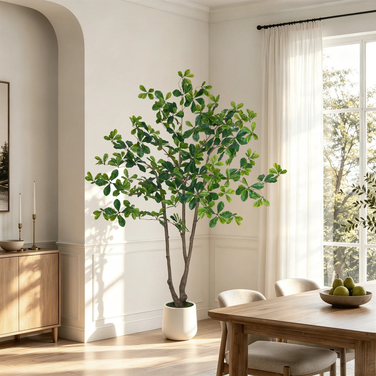 Olitree Faux Olive Eucalyptus Indoor Floor Tree In Pot