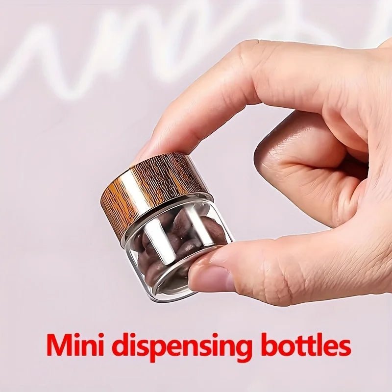 6 Pack Mini Glass Dispenser Bottles Portable Travel Containers