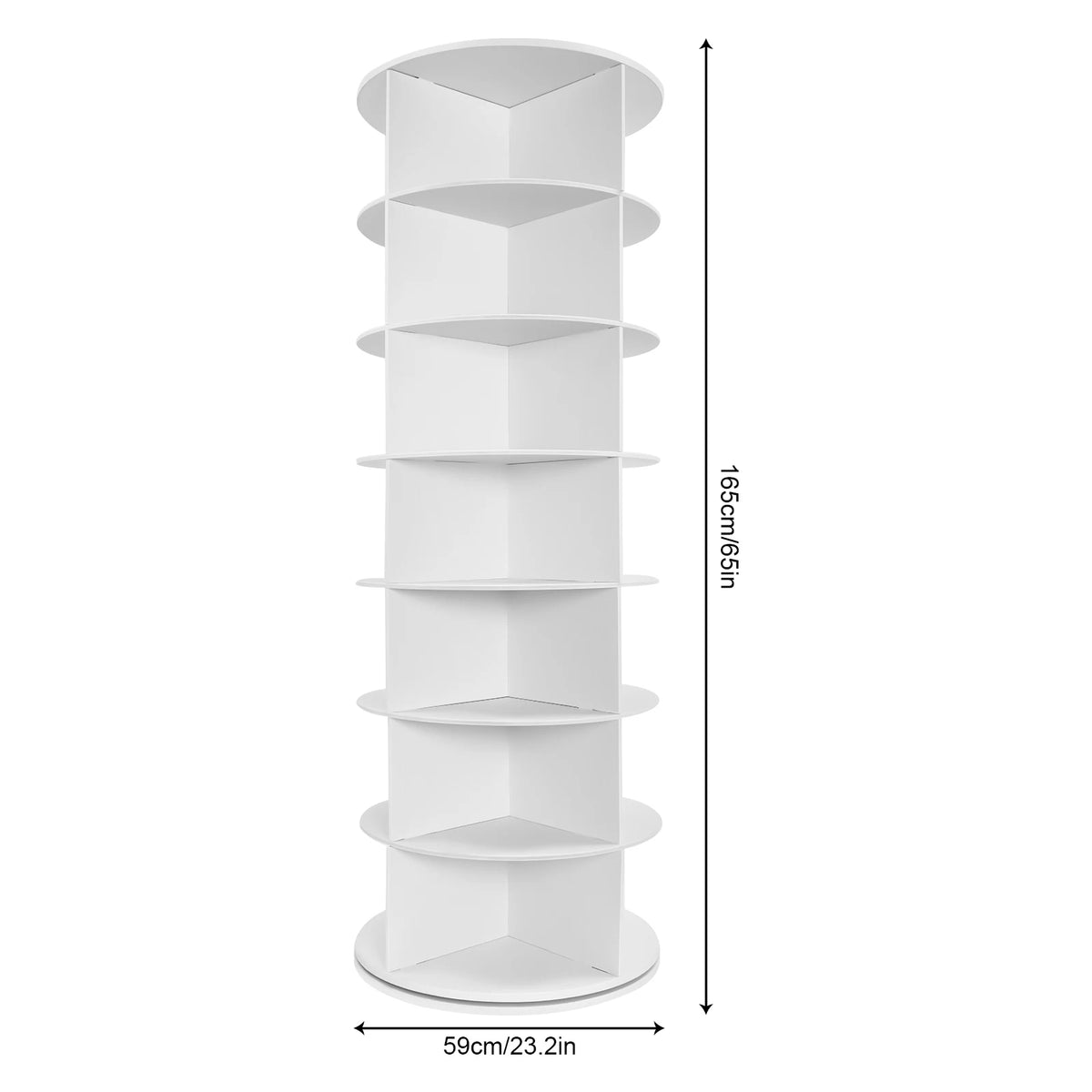Rotating Multi Tier PVC Shoe Rack Space Saving Organizer