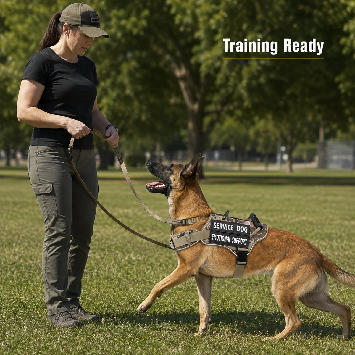 Adjustable Reflective Dog Harness Vest With Handle For Training