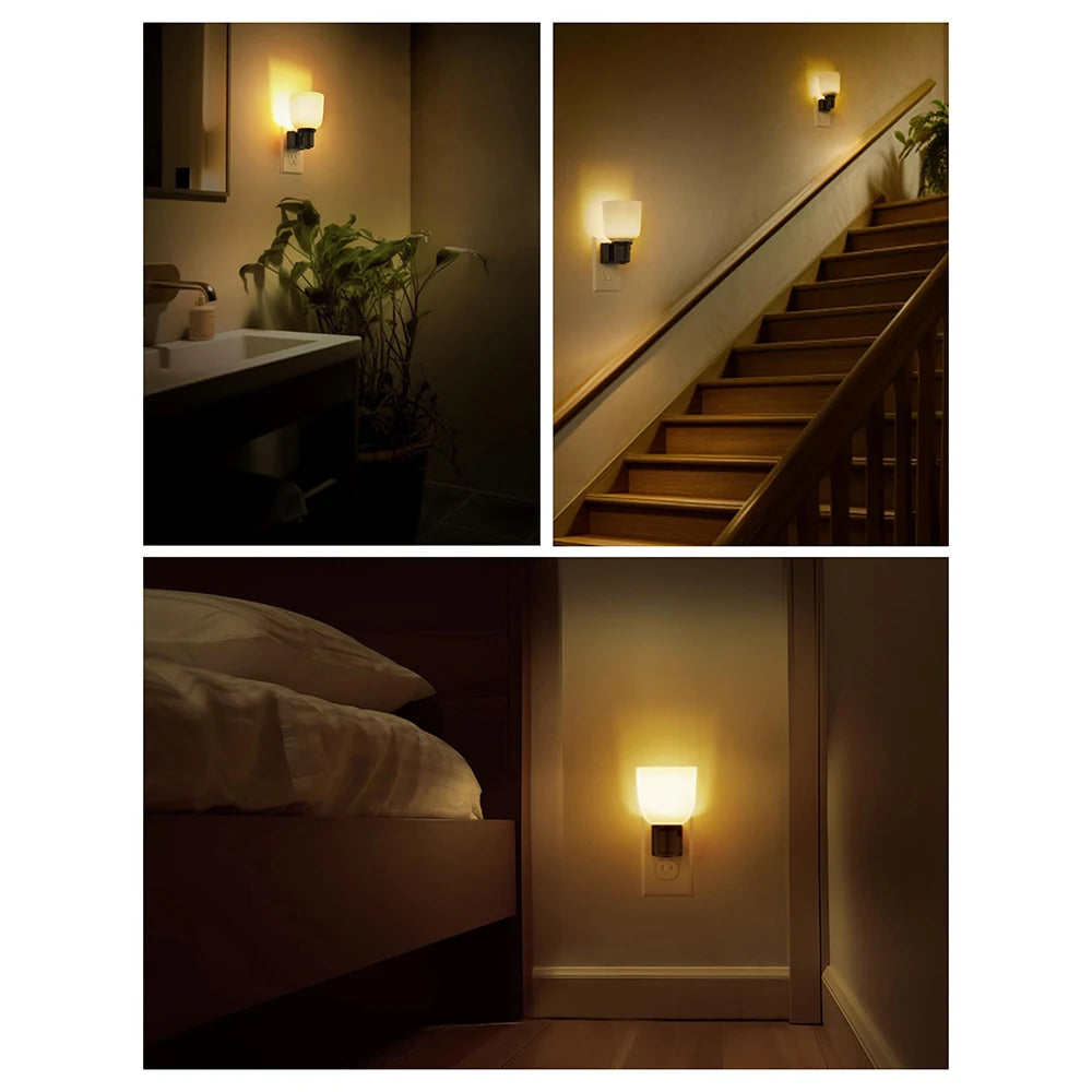 Dimmable Plug In LED Night Light With Dusk To Dawn Sensor