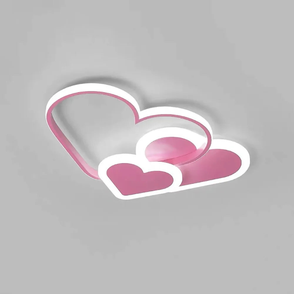 Heart Shaped LED Ceiling Lamp With Remote And Dimming Function