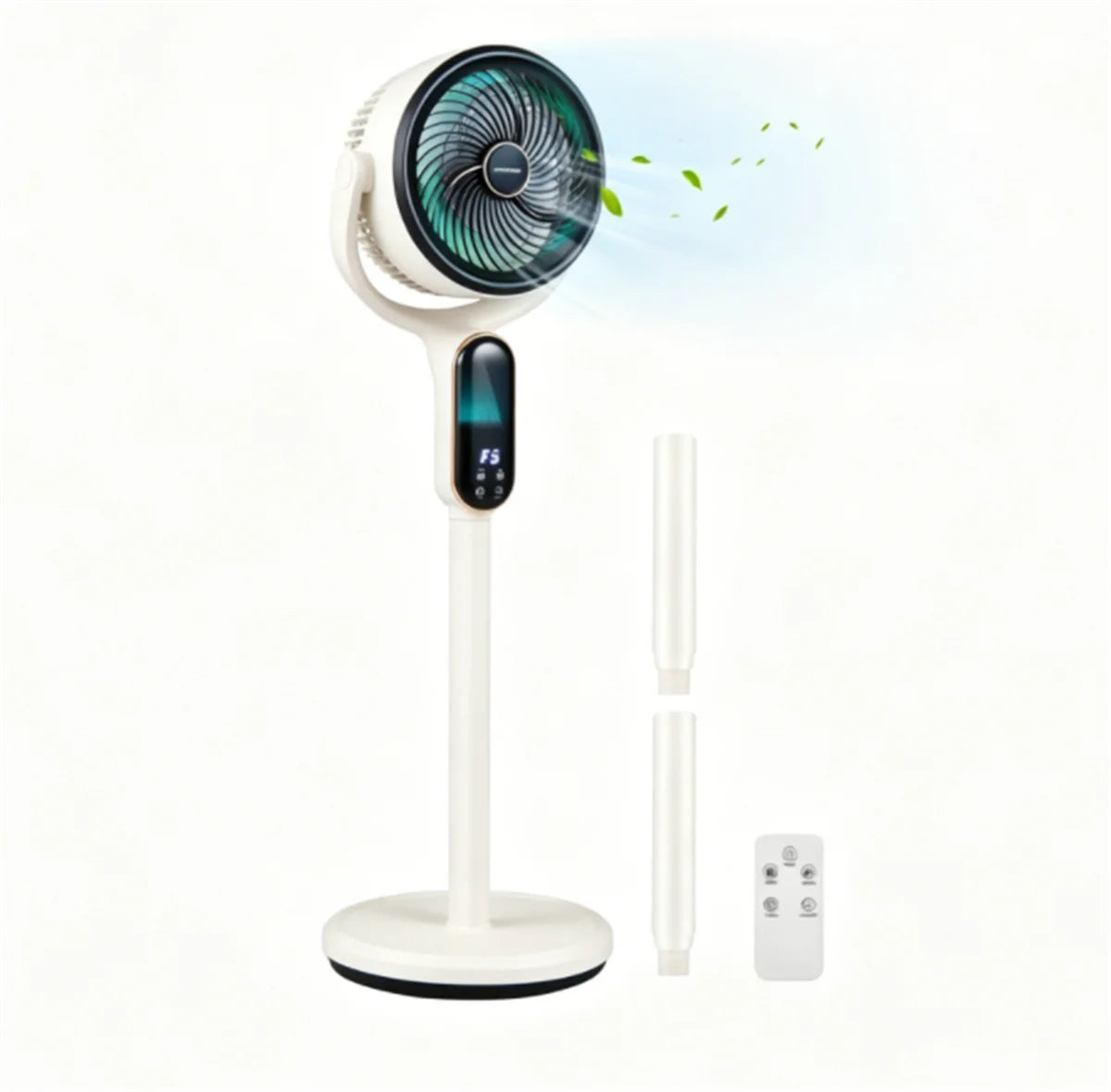Adjustable Height Standing Fan With Remote Control And Quiet Operation