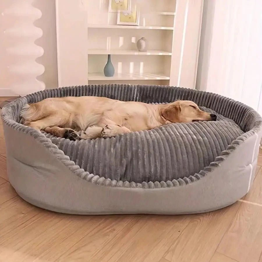 Soft Machine Washable Plush Pet Bed For Dogs And Cats