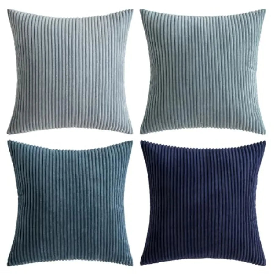 Modern Farmhouse Corduroy Throw Pillow Covers For Home Decor