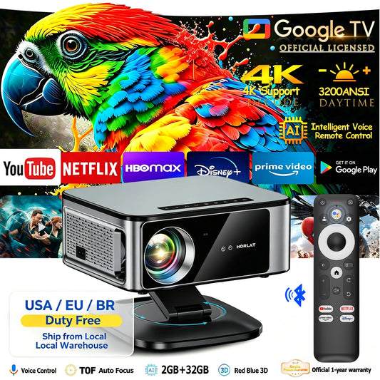 HORLAT T10 Ultra 4K Smart Projector With Android 14