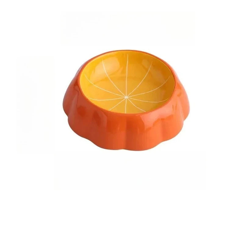 Ceramic Watermelon Shape Pet Bowl For Cats And Dogs