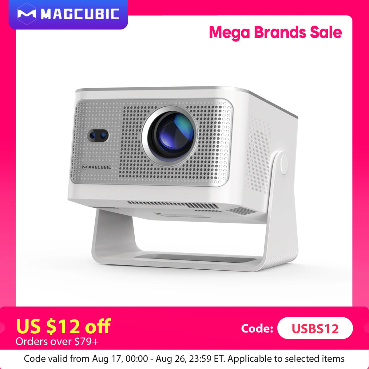 Magcubic Portable Android Projector With Auto Focus And 1080p Resolution