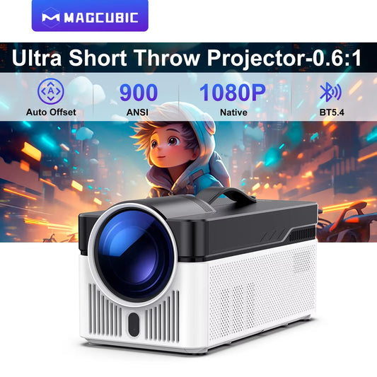 Magcubic Ultra Short Throw Projector 900 1080P Android 14