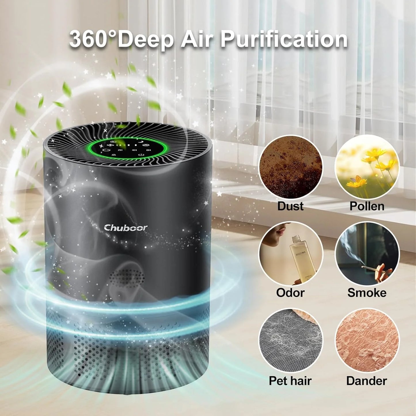 Chuboor H13 True HEPA Air Purifier With Smart App Controls